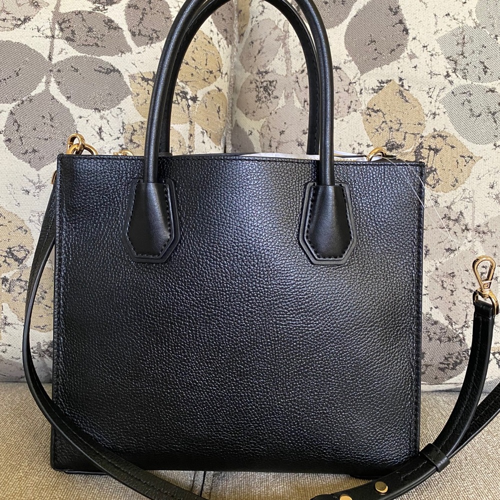 Michael Kors Pebbled Leather Accordion Satchel - Picture 2 of 5